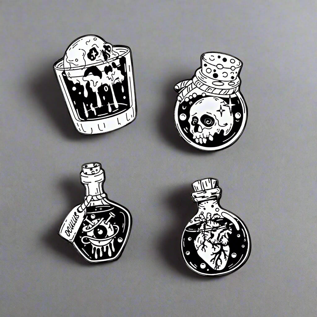 Gothic Enamel Pins