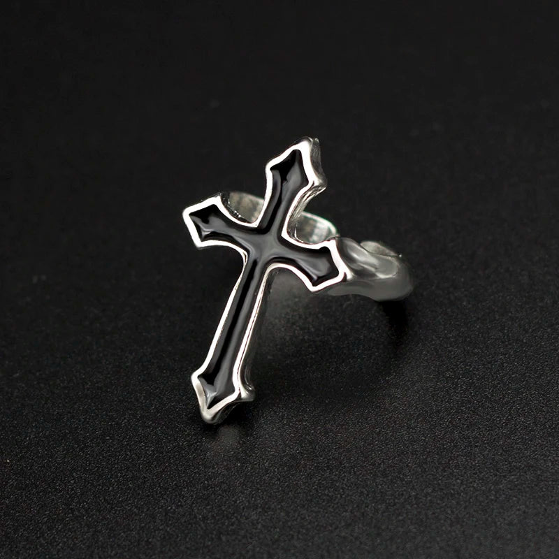 Ashen Faith Cross Ring