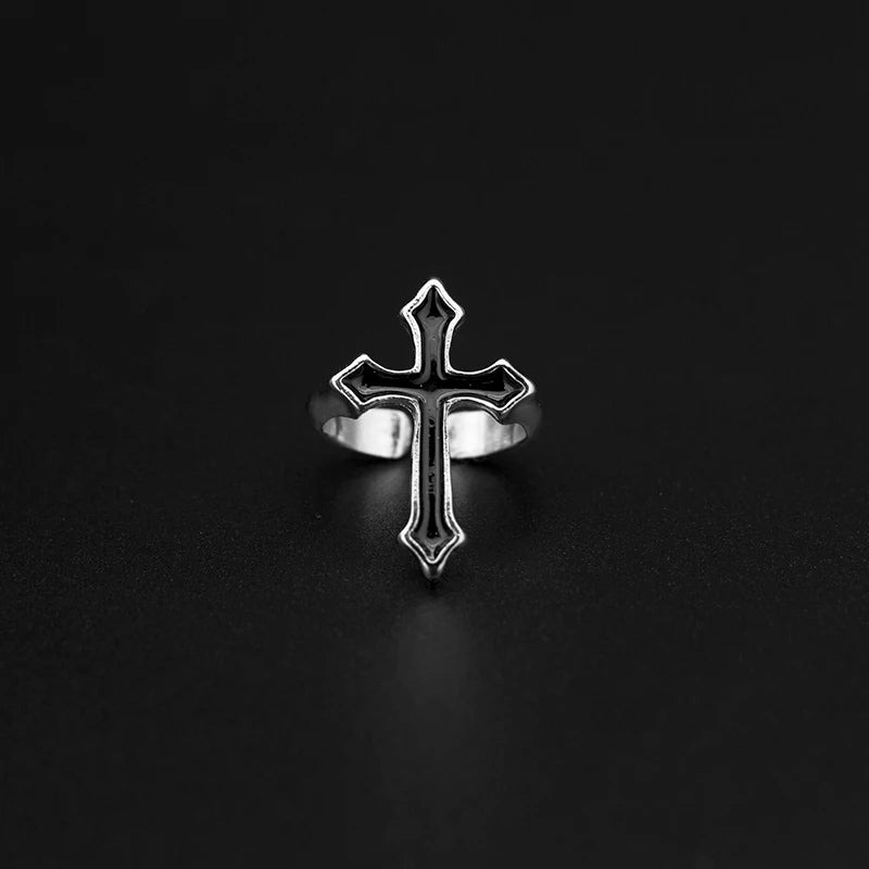 Ashen Faith Cross Ring