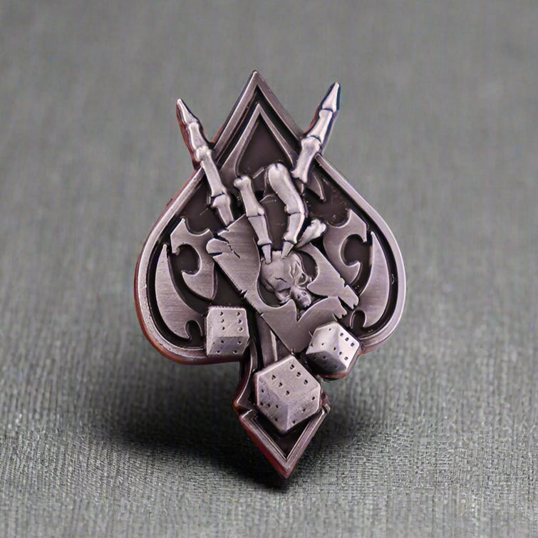 Gamblers Hand Enamel Pin
