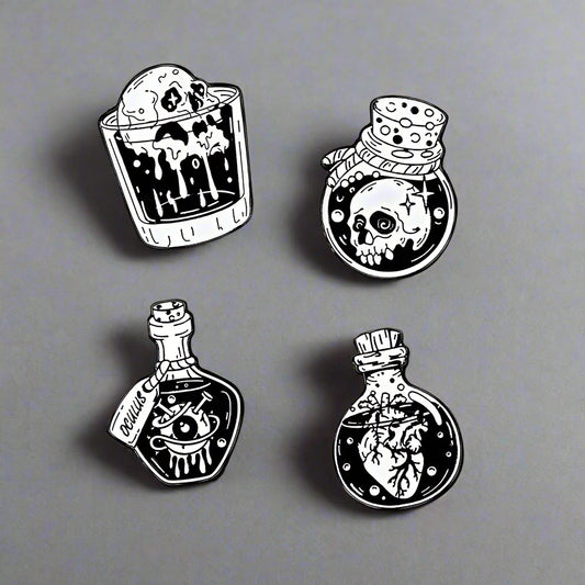 Gothic Enamel Pins
